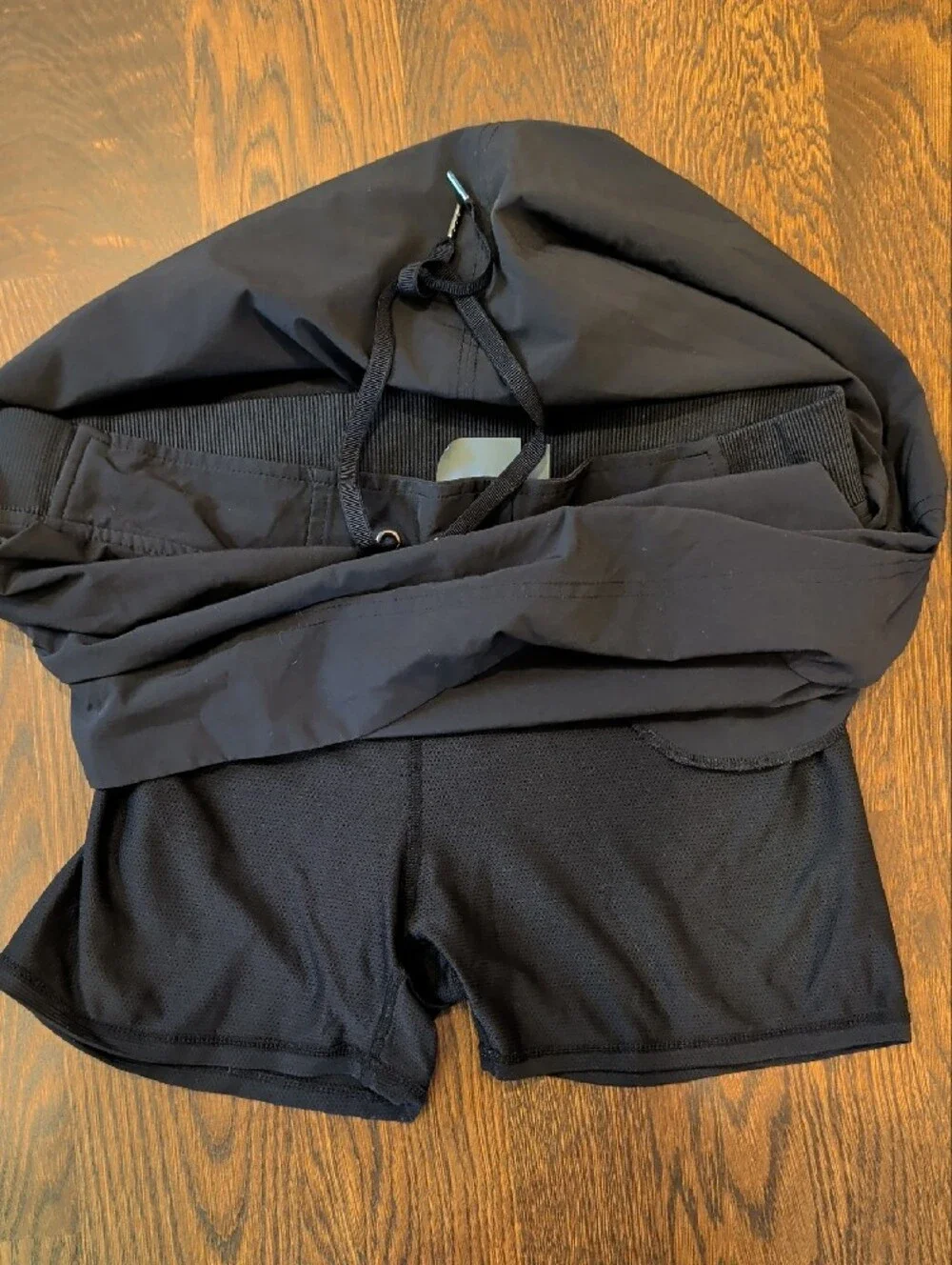 Athleta Black Performance Skort with Drawstring